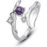 Silenti Jewelry Сребърен пръстен "Edgy" - 7 - 54.5мм (17.2мм диам. )