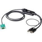 ATEN Преобразувател ATEN DisplayPort/USB - SPHD-15, 1, 8 м CV190-AT (CV190-AT)