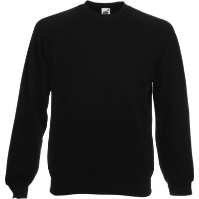 Fruit of the Loom mikina Classic Raglan Sweat, raglánová COT16221600201 black