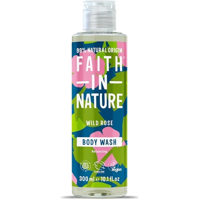 Faith in Nature Prírodný sprchový gél Divá ruža 300 ml