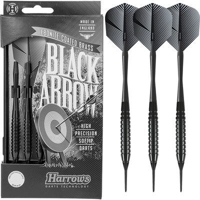 Harrows Darts Black Arrow Softip Darts - Black