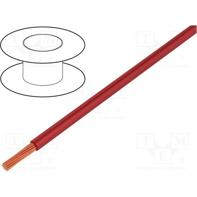 Stäubli 60.7085-22 Vodič Flexi Volt- 1V lanko Cu 0,5mm2 PVC červená 1,5kV 100m