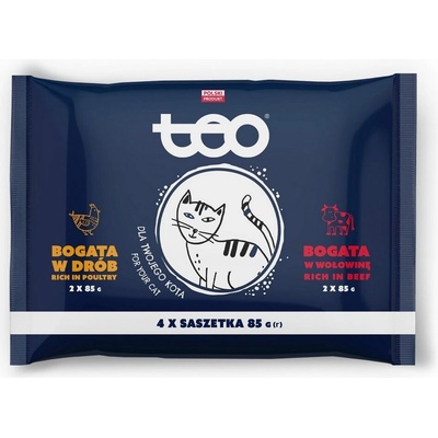 TEO drůběží a hovězí 4 x 85 g