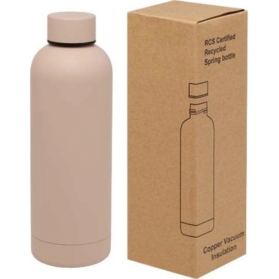 Spring RCS certifikovaná medená vákuovo izolovaná fľaša 500 ml Svetloružová