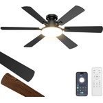 ROTTOGOON Ceiling Fan with Lighting 132cm Quiet Reversible DC Motor - CF1501