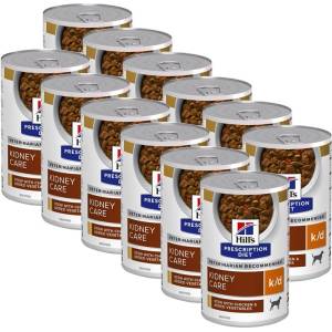 Hill's Hill s Prescription Diet k/d Stew Грижа за бъбреците консерви за кучета 12 x 354 г
