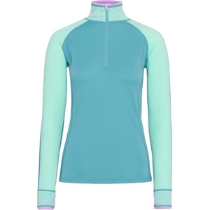 Kari Traa Дамско мериносово термобельо Kari Traa Women's Mila Half Zip Merino base layer - Blue Lagoon (115-2740-0114)