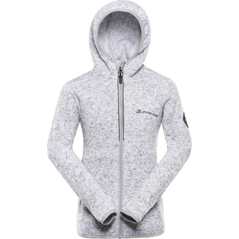 Alpine Pro Детски топъл суитшърт с цип ALPINE PRO ZEGO 2 бял ALPINE PRO | Byal | Момчешки | 164/170