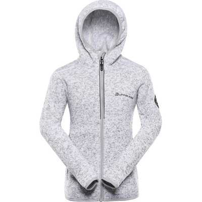 Alpine Pro Детски топъл суитшърт с цип ALPINE PRO ZEGO 2 бял ALPINE PRO | Byal | Момчешки | 164/170