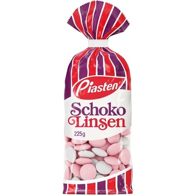 Piasten čokoládové čočky 225 g
