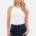 I Saw It First Hardwear Trim Top - Cream