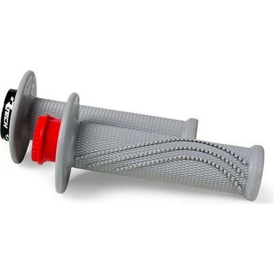 Gripy lock-on R20 Wave, RTECH (šedé, 1 pár)