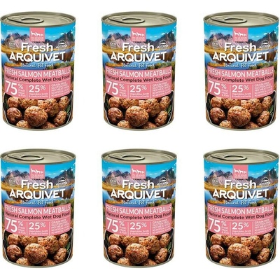 Arquivet Fresh mäsové guľky s lososom mrkvou a hráškom 6x400 g