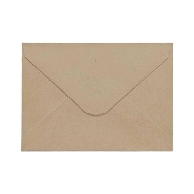 Ozdobné obálky Nature - 7 x 10 cm, 120g/m2, tmavě béžové, 10 ks