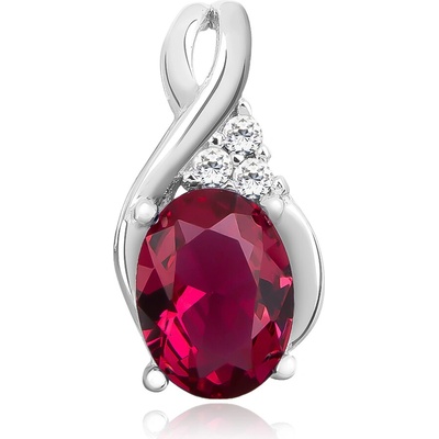 Lunica Stříbrný přívěsek RUBY 0266