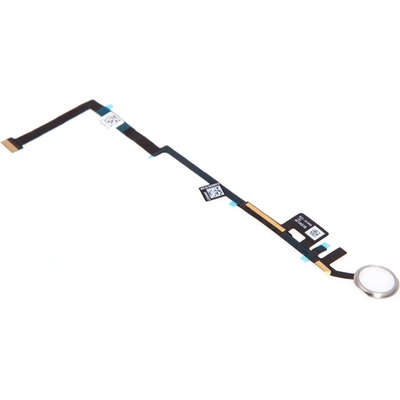 AppleMix Obvod tlačidla Domov + pripojovací flex + tlačidlo Domov pre Apple iPad 9,7" (2017 / 2018) - Biely / strieborný - Kvalita A+