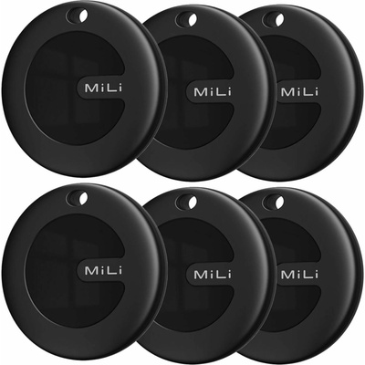 Mili MiTag A čierne 6 ks Black HD-P16