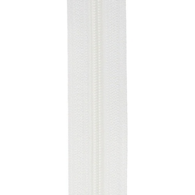 Nekonečný zips špirálový 3 mm - biela