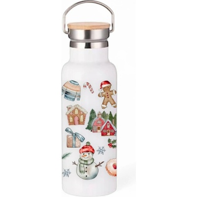 Jan.Ne VÁNOČNÍ ČAS termoska bambus 500 ml