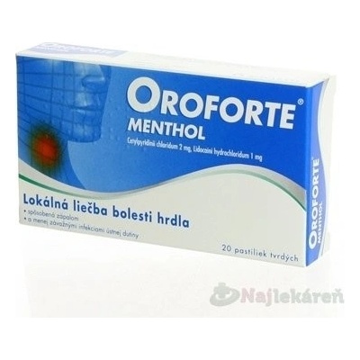 Oroforte menthol pas.ord.20