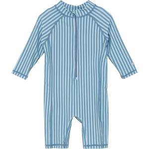 Huttelihut Детски цял бански от ликра (UV защита) Huttelihut Kid's Swim Suit L/S UV60 Lycra - Blue - размер 92 (EU) (750-2715-0115)