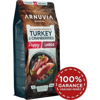Arnuvia Monova Puppy Large Turkey & Cranberries 12 kg