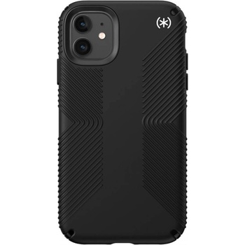 Speck Presidio2 Grip Case - удароустойчив хибриден кейс за iPhone 11 (черен)