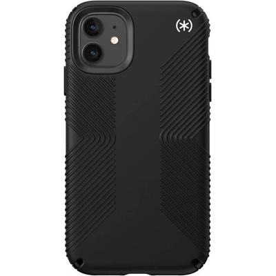 Speck Presidio2 Grip Case - удароустойчив хибриден кейс за iPhone 11 (черен)