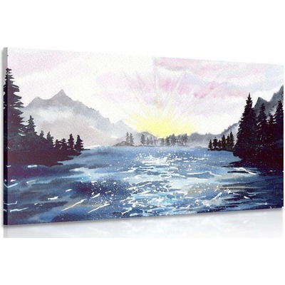 Obraz kreslená krajina - 120x80