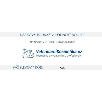 ostatní Dárkový poukaz na nákup v hodnotě 500 Kč (dopravu zvolte OSOBNÍ ODBĚR - PRODEJNÍ SKLAD VE SVĚTICÍCH - poukaz zašleme emailem)