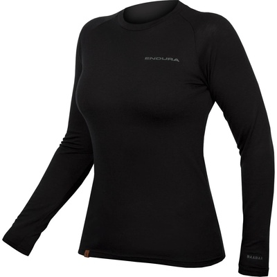 Endura Дамско мериносово термобельо Endura Women's Baabaa Blend Longsleeve Base Layer Merino base layer - Black (115-1327-0214)