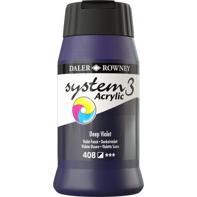 Daler-Rowney System3 АКРИЛНА боя Deep Violet 500 ml 1 бр (129500408)