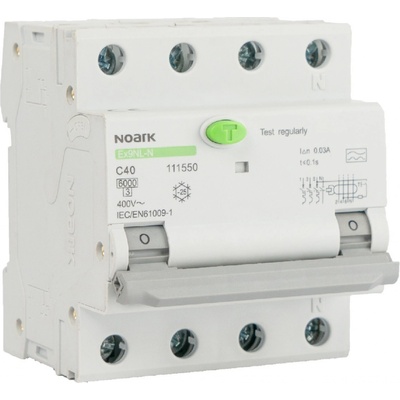Noark Ex9NL-N 3P+N 16A/B 30mA 111530
