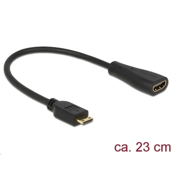Image 1 of Delock Адаптер Delock, Micro HDMI, HDMI, 23 cм, Черен (delock-65650)