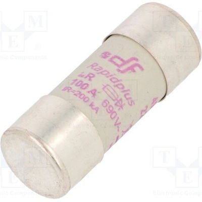 DF ELECTRIC 491335 Pojistka: tavná; aR; 100A; 690VAC; 700VDC; 22x58mm