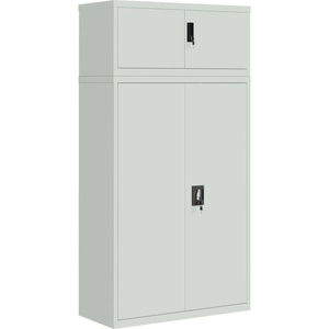  Шкаф за папки светлосив 90x40x180 см стомана