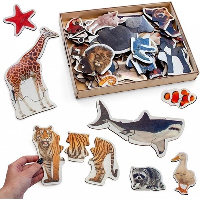 Ulanik puzzle so zvieratami pre najmenších 4680136752231