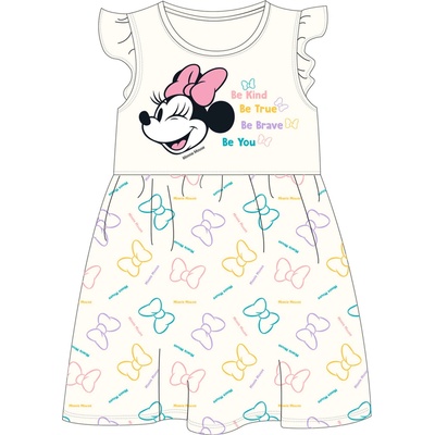 Minnie Mouse licencie dievčenské šaty Minnie Mouse 5223C254W smotanová béžová