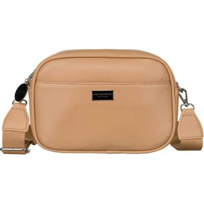 Peterson dámská béžová kabelka Urban z ekologické kůže se dvěma crossbody popruhy