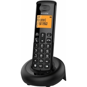 Alcatel e160 безжичен телефон dect, ЧЕРЕН e160_b (e160_b) Телефонни апарати