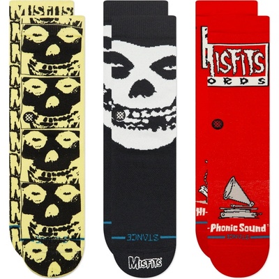 STANCE Подаръчна кутия (комплект чорапи 3 чифта, значки) misfits - set/bk2/m - stance - a555c25mis-bk2
