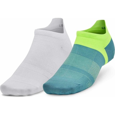 Under Armour ARMOURDRY RUN LITE 2PK bielazelenáreflexný neón