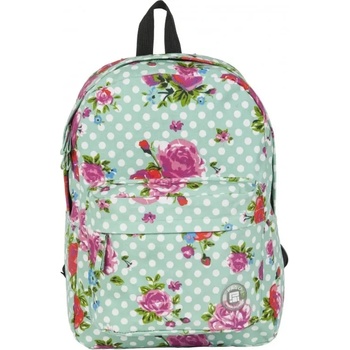 PASO Ученическа тинейджърска раница PASO Vintage - Polka Rose