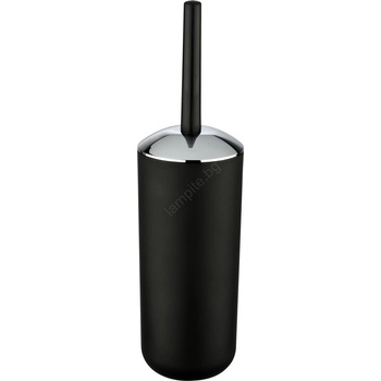 WENKO 21210100 - Четка за WC BRASIL 10x37 см черна/лъскав хром (WE0028)