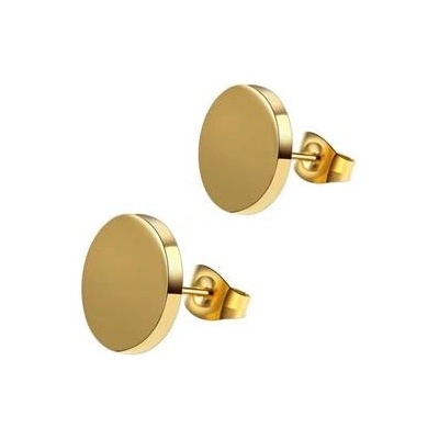 Šperky4U Zlacené náušnice 12 mm OPN1156-12