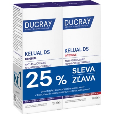 Pierre Fabre Dermo Ducray Kelual DS Intensive 100 ml + DS original šampon 100 ml – Zboží Mobilmania