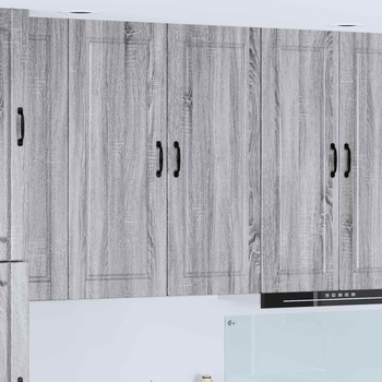 vidaXL Стенен шкаф PORTO Сив Сонома 40 x 31 x 100 см Инженерно дърво (885471)