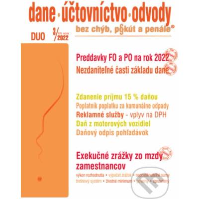 DUO 3/2022 – Preddavky FO a PO pre rok 2022