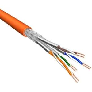 Security Professionals Кабел F/FTP CAT. 6A, 4*2*0.57mm Pure copper, LSZH Orange PVC Jacket, 305m (SP-9001 FLUKE)