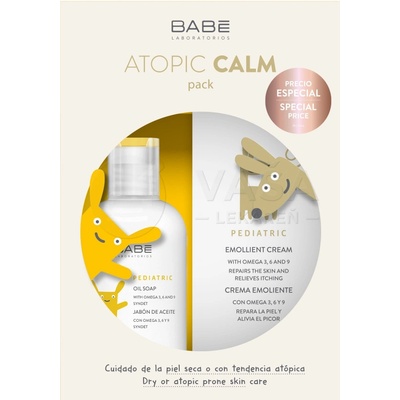 Babé dieťa atopické telové mlieko 200 ml + atopický kúpeľový gél 200 ml darčeková sada